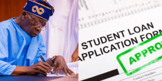 President Bola Tinubu and Student Loan Application Form